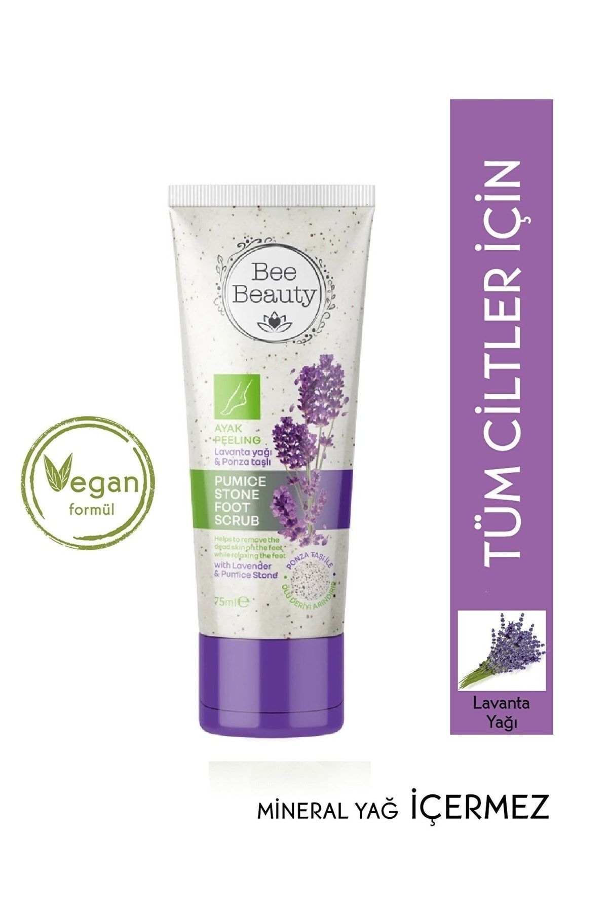 Lavanta Yağı & Ponza Taşlı Arındırıcı Ayak Peeling 75 Ml