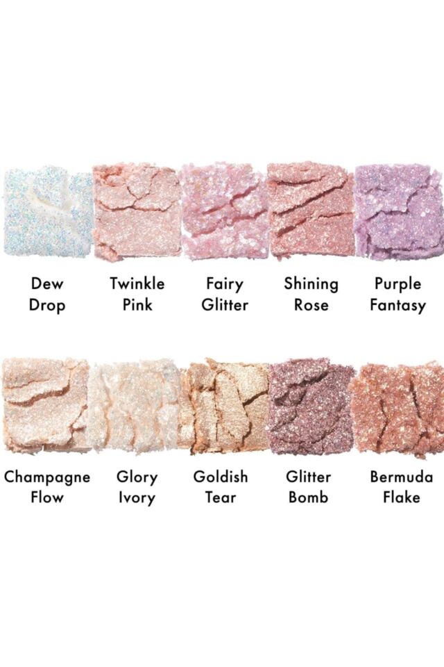 Glitter Parçaları İçeren Yoğun Pigmentli Far Paleti Better Than Palette - 00 Light & Glitter Garden