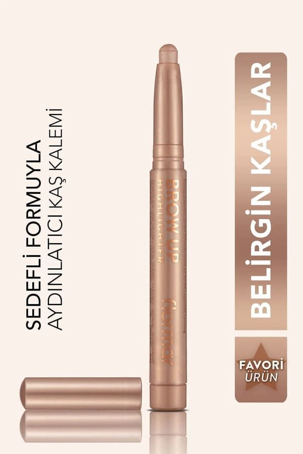 Flormar Asansörlü Aydınlatıcı Kaş Kalemi Uçuk Kahve -brow Up Highlighter Pencil-000