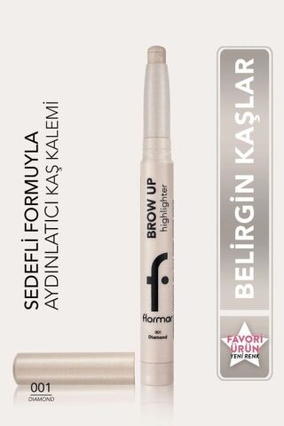 Flormar Asansörlü Aydınlatıcı Kaş Kalemi Gümüş -brow Up Highlighter Pencil-001 Diamond