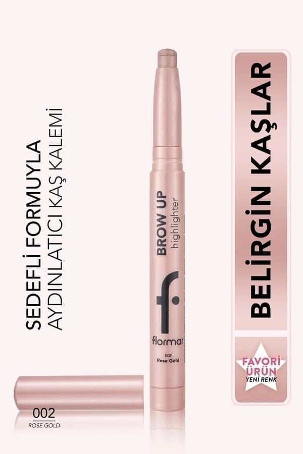 Flormar Asansörlü Aydınlatıcı Kaş Kalemi Pembe Altin -brow Up Highlighter Pencil-002 Rose Gold