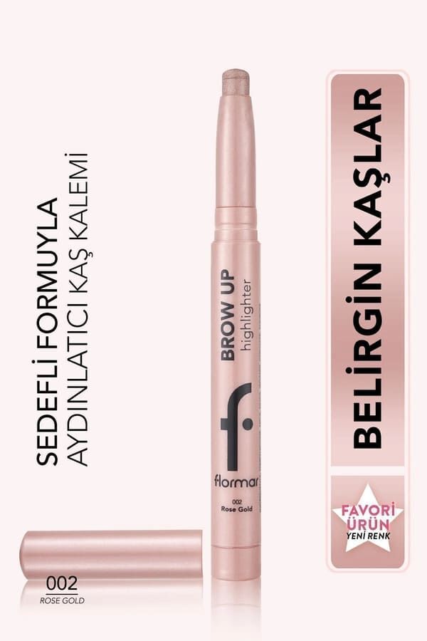 Flormar Asansörlü Aydınlatıcı Kaş Kalemi Pembe Altin -brow Up Highlighter Pencil-002 Rose Gold