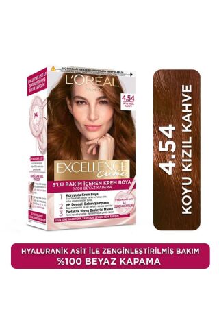 L'Oréal Paris Creme Saç Boyası 4.54 Koyu Kızıl Kahve