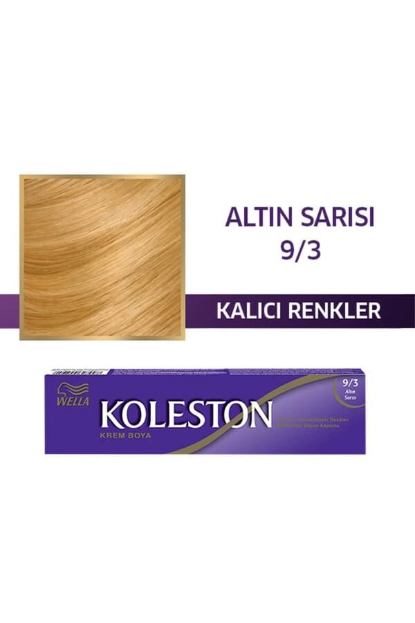 Koleston Single Tüp Saç Boyası 9/3 Altın Sarısı