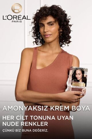 L'Oréal Paris Excellence Creme Nude Renkler Saç Boyası – 3u Nude Koyu Kahve