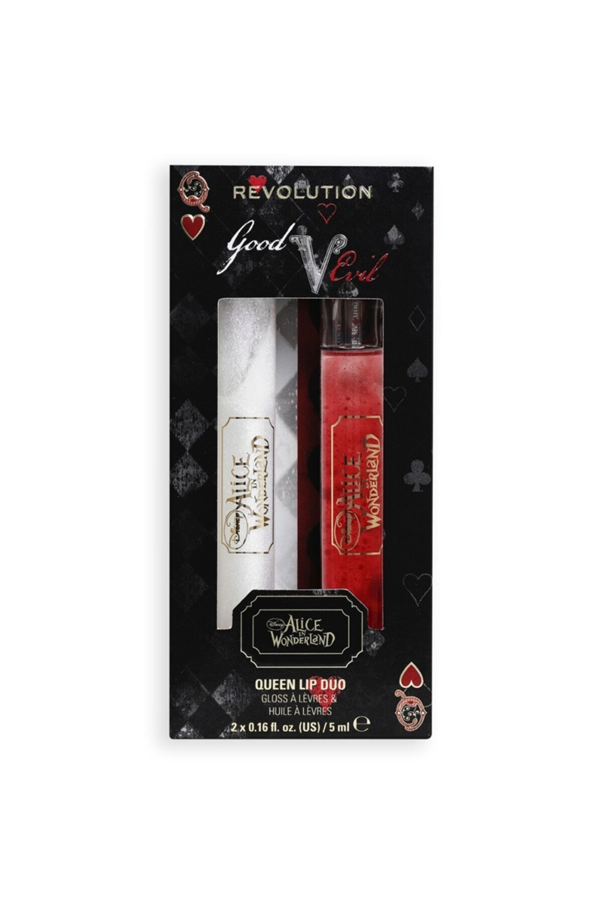Alice in Wonderland- Lip Gloss + Lip Oil Duo Queen Lip Duo