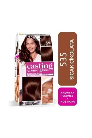L'Oreal Paris Casting Creme Gloss 535 Sıcak Çikolata Saç Boyası