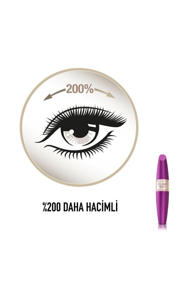Dolgunlaştırıcı Siyah Maskara - Clump Defy Volumasing Mascara Black 4015600313241