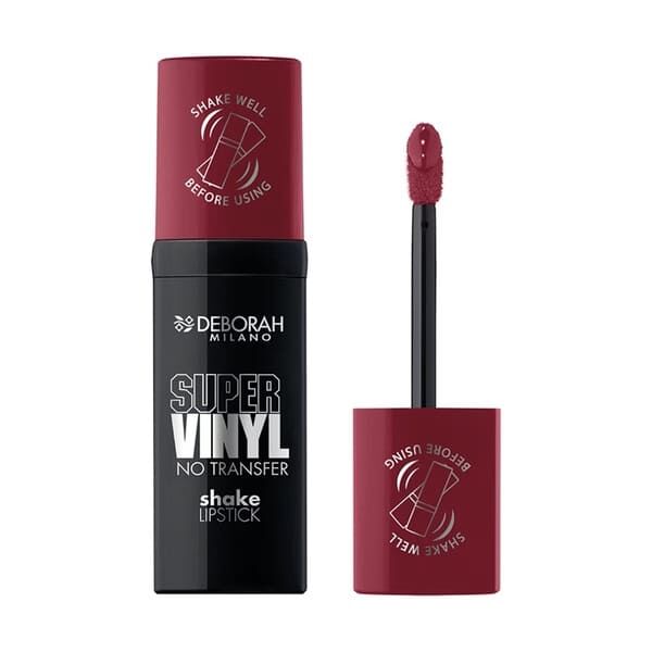 Deborah Super Vinyl Shake Ruj 06 Burgundy