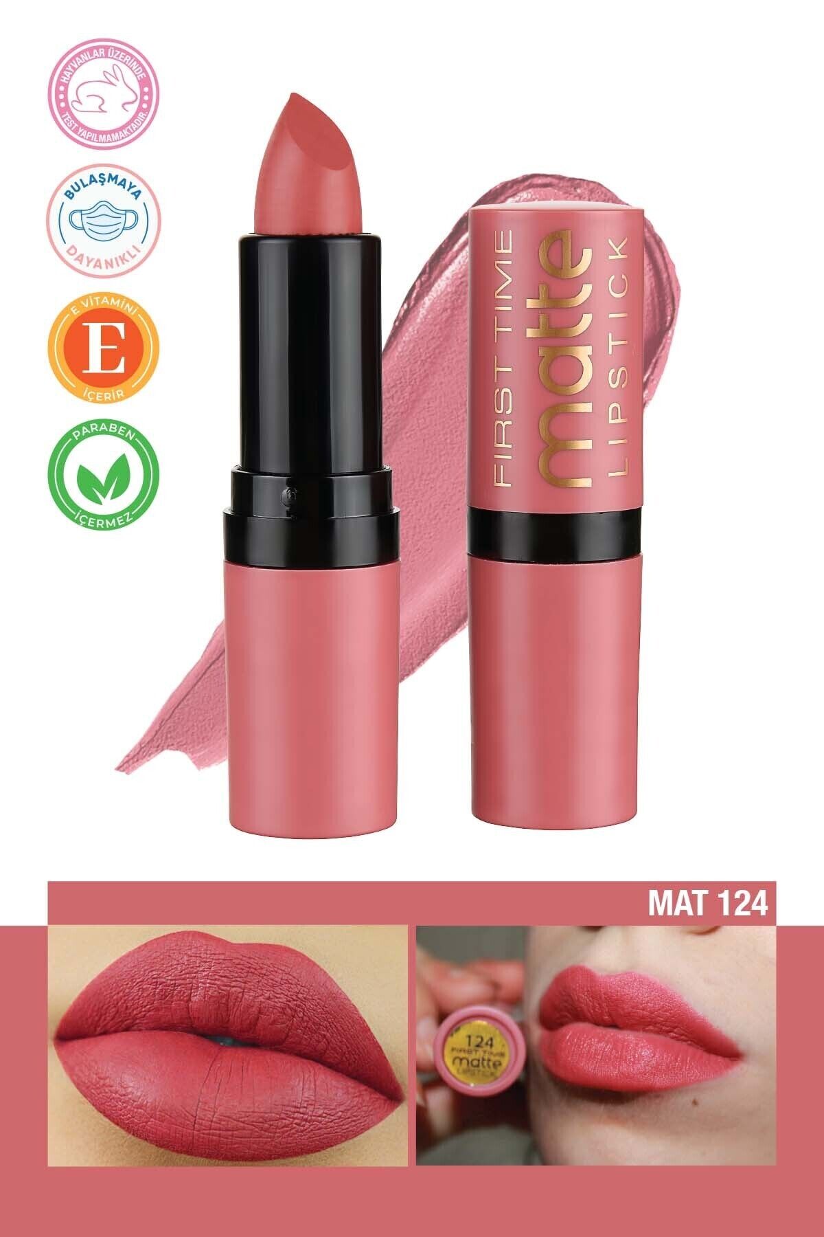 Fırst Tıme Rich Matte Lipstick - 124