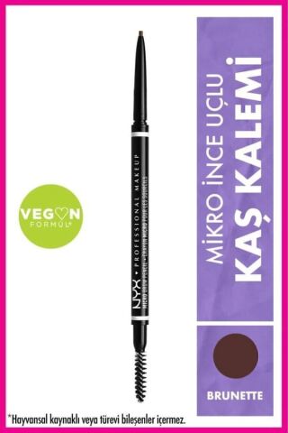 NYX Professional Makeup Ultra İnce Kaş Kalemi - Micro Brow Pencil Brunette