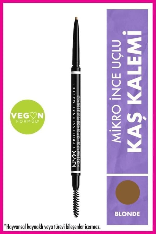 NYX Professional Makeup Ultra İnce Kaş Kalemi - Micro Brow Pencil Blonde