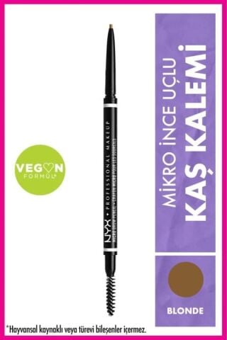 NYX Professional Makeup Ultra İnce Kaş Kalemi - Micro Brow Pencil Blonde