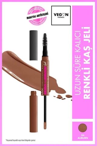 NYX Professional Makeup Zero to Brow Uzun Süre Kalıcı Kaş Jeli - Auburn