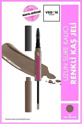 NYX Professional Makeup Zero to Brow Uzun Süre Kalıcı Kaş Jeli - Ash Brown