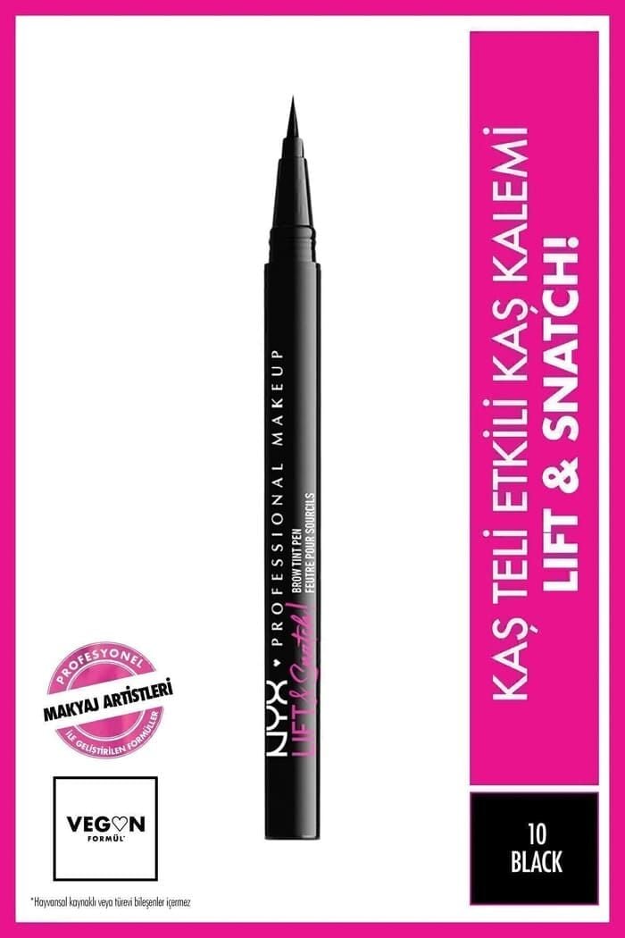 NYX Professional Makeup Lift & Snatch! Brow Tint Pen Black - Kaş Kalemi
