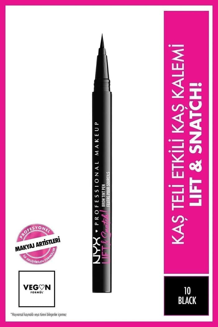 NYX Professional Makeup Lift & Snatch! Brow Tint Pen Black - Kaş Kalemi
