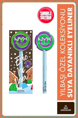 NYX Professional Makeup Holiday Özel Koleksiyonu Candy Swirl Eyeliner – Milk Chocolate