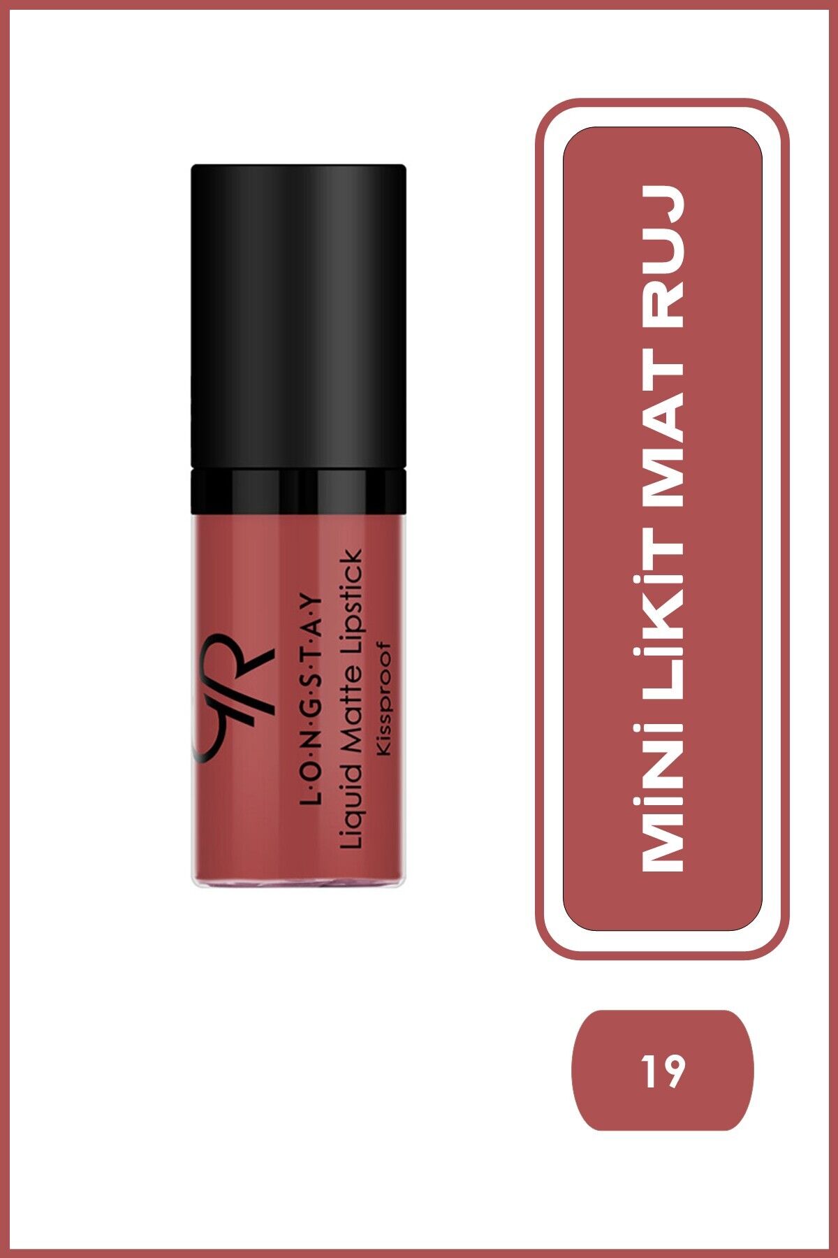 Mini  Longstay Matte Mini 19 Uzun Süre Kalıcı Likit Mat Ruj 3 ml
