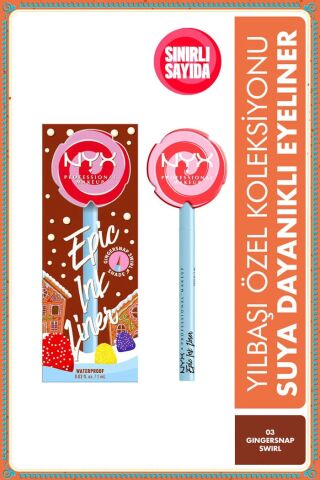 NYX Professional Makeup Holiday Özel Koleksiyonu Candy Swirl Eyeliner – Gingersnap Swirl