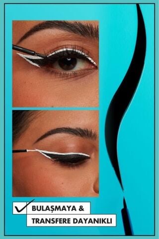 NYX Professional Makeup Vivid Matte Likit Eyeliner - Beyaz