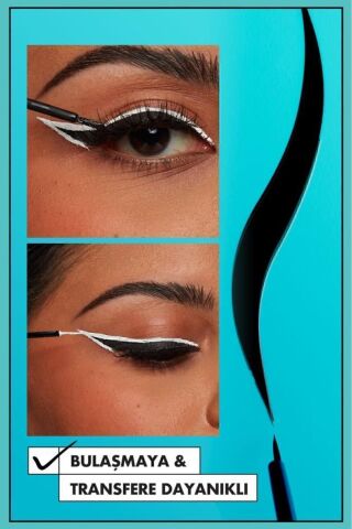 NYX Professional Makeup Vivid Matte Likit Eyeliner - Beyaz