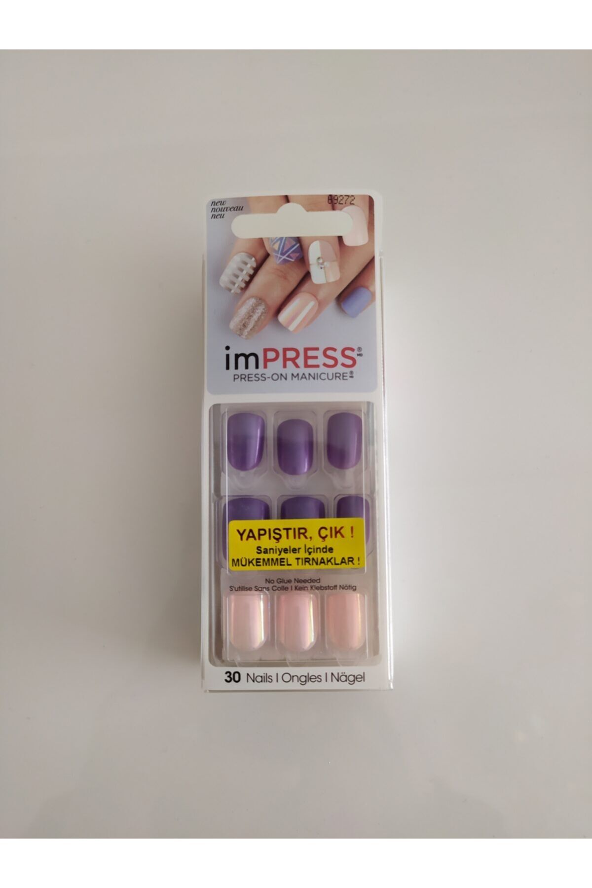 Kendinden Yapışkanlı Takma Tırnak - Kısa - Yapıştır Çık. - Bıpa016. - 731509692723