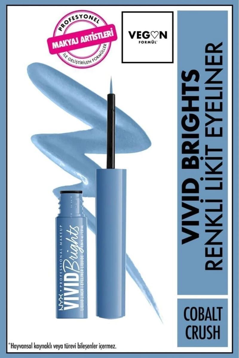 NYX Professional Makeup Vivid Brights Likit Eyeliner - Cobalt Crush