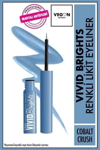 NYX Professional Makeup Vivid Brights Likit Eyeliner - Cobalt Crush
