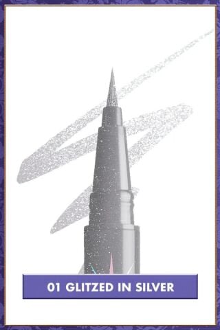 NYX Professional Makeup Bridgerton Koleksiyonu Işıltılı Eyeliner - 01 Glitzed In Silver