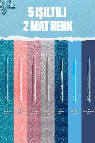 NYX Professional Makeup Epic Ink Liner Glitz Eyeliner - Flashy Flare