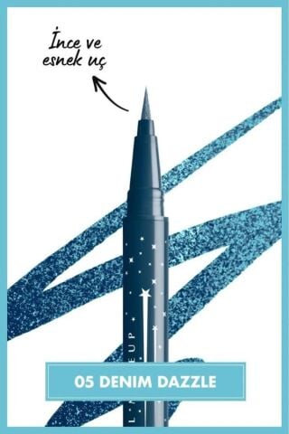 NYX Professional Makeup Epic Ink Liner Glitz Eyeliner - Denim Dazzle