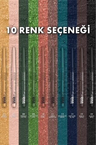 NYX Professional Makeup Vivid Rich Asansörlü Göz Kalemi - 02 Quartz Queen