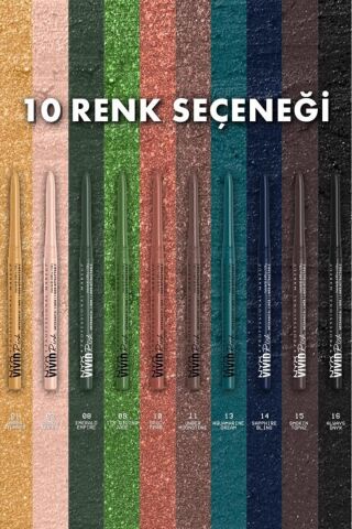 NYX Professional Makeup Vivid Rich Asansörlü Göz Kalemi - 02 Quartz Queen