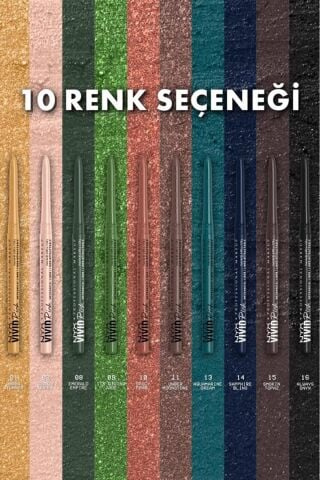 NYX Professional Makeup Vivid Rich Asansörlü Göz Kalemi - 01 Amber Stunner