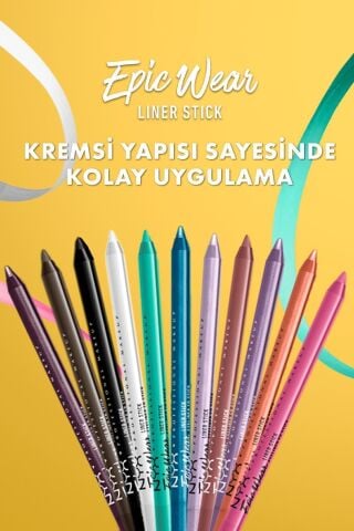 NYX Professional Makeup Epic Wear Liner Sticks Göz Kalemi - Chill Blue - Bebek Mavisi