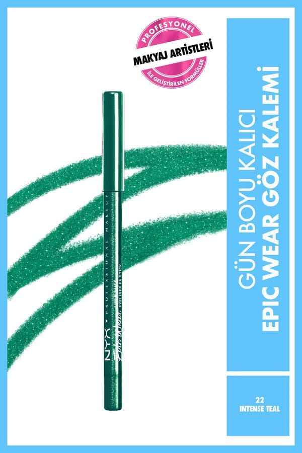 NYX Professional Makeup Epic Wear Liner Sticks Göz Kalemi - Intense Teal - Koyu Yeşil