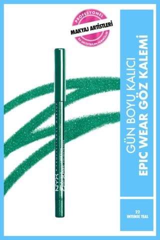 NYX Professional Makeup Epic Wear Liner Sticks Göz Kalemi - Intense Teal - Koyu Yeşil