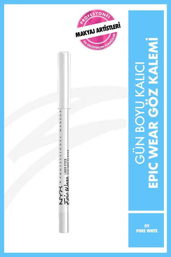 NYX Professional Makeup  Epic Wear Liner Sticks Göz Kalemi - Pure White - Beyaz